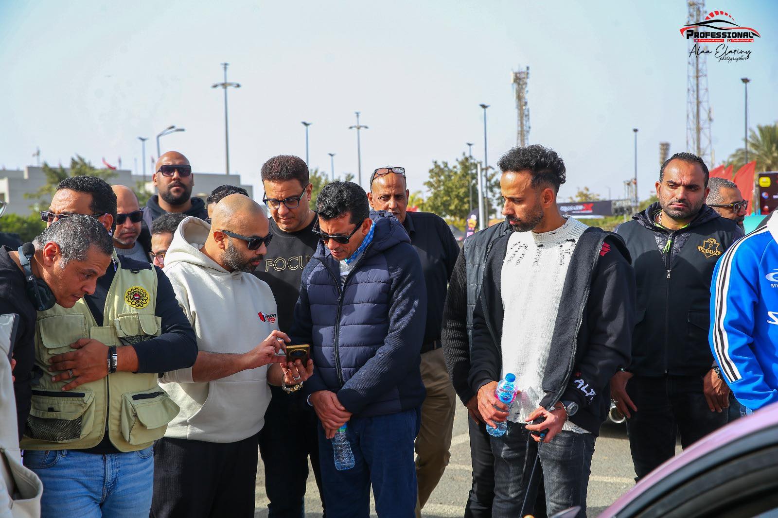 Mohamed Hassan El-Sherif with Minister